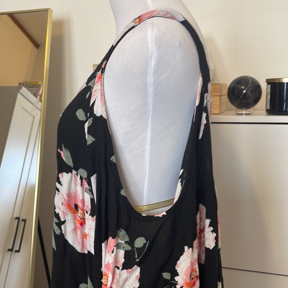Floral dress with cold shoulder woven crepe - Picture 3 of 5